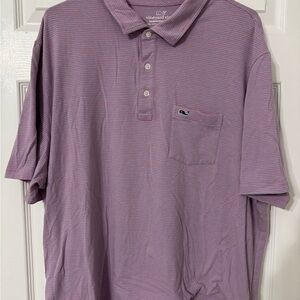 Vineyard Vines Lavender Polo Shirt Classic Casual Style